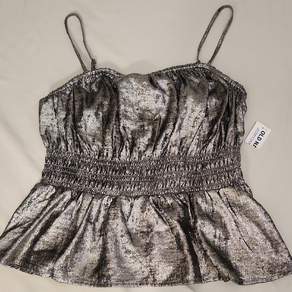 Old Navy Shimmering Silver Camisole